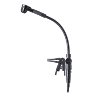 CLIP-ON MIC WITH MINIATURE GOOSENECK FOR WIND INSTRUMENTS WITH MINI XLR CONNECTOR FOR USE
